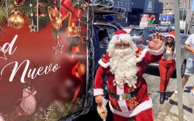 Mikołaj na ulicach Iquique